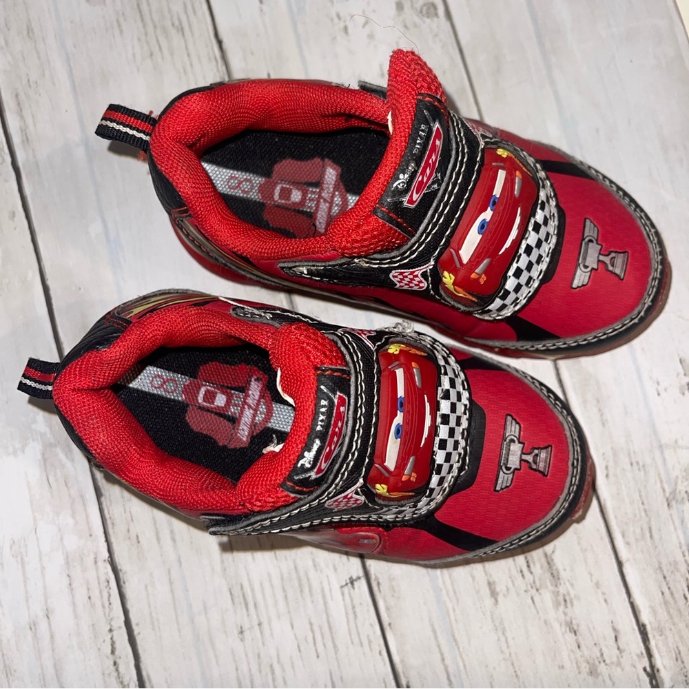Red Cars-Themed Kids Sneakers - Lightning McQueen Style